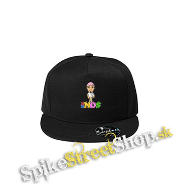 BBNO$ - Cartoon Colour Poster - čierna šiltovka model "Snapback"