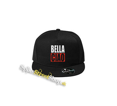 BELLA CIAO - čierna šiltovka model "Snapback"