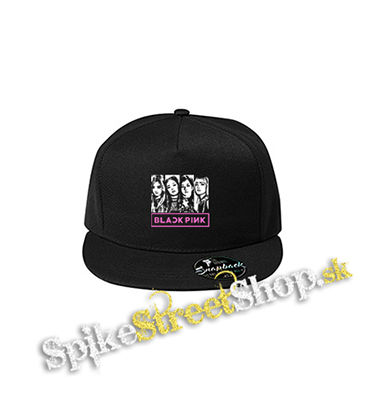 BLACKPINK - Logo & Band - čierna šiltovka model "Snapback"