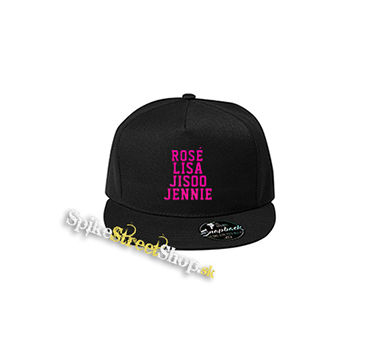BLACKPINK - Names - čierna šiltovka model "Snapback"