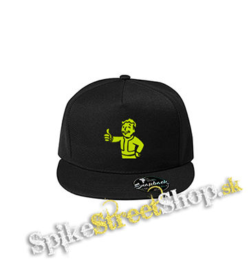FALLOUT - Vault Boy Green - čierna šiltovka model "Snapback"