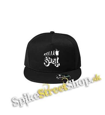 GHOST - Evolution - čierna šiltovka model "Snapback"