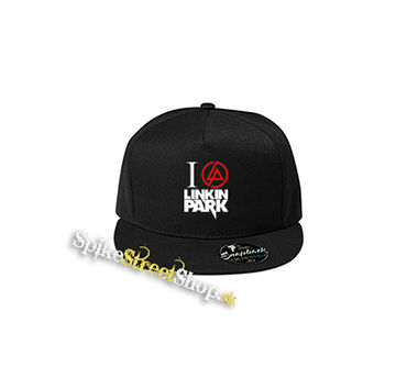 I LOVE LINKIN PARK - Crest Motive - čierna šiltovka model "Snapback"