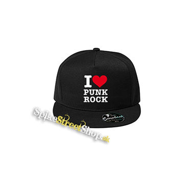 I LOVE PUNKROCK - čierna šiltovka model "Snapback"