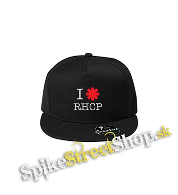 I LOVE RED HOT CHILI PEPPERS - čierna šiltovka model "Snapback"