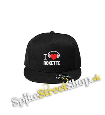 I LOVE ROXETTE - čierna šiltovka model "Snapback"