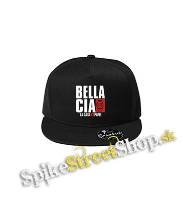 LA CASA DE PAPEL - Bella Ciao - čierna šiltovka model "Snapback"