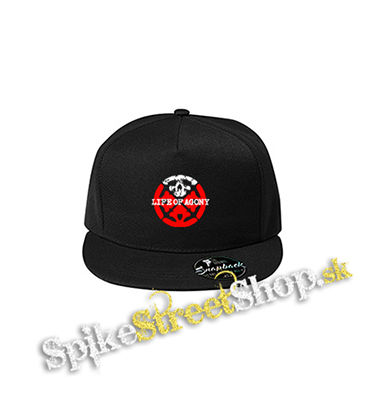 LIFE OF AGONY - Logo Symbol Crest - čierna šiltovka model "Snapback"