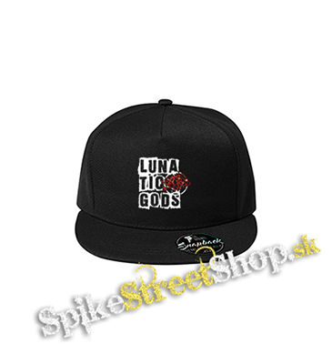 LUNATIC GODS - Logo Lunatic Gods - čierna šiltovka model "Snapback"