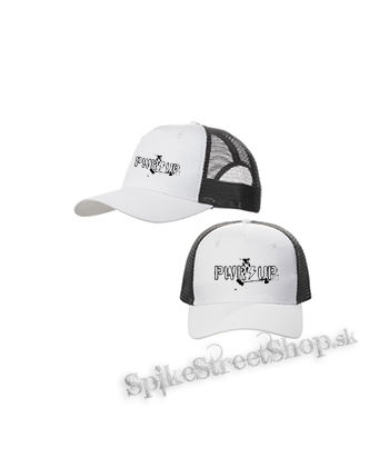 ACDC - Power Up Angus - bieločierna sieťkovaná šiltovka model "Trucker Cap"