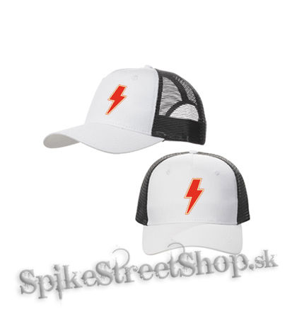ACDC - Power Up Sign Crest - bieločierna sieťkovaná šiltovka model "Trucker Cap"