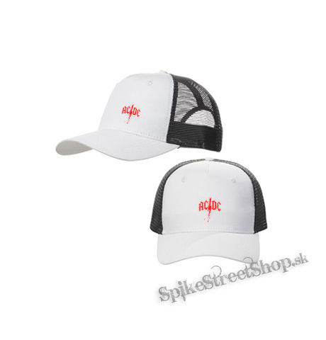ACDC - Wings - bieločierna sieťkovaná šiltovka model "Trucker Cap"