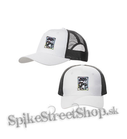 BLACK SABBATH - Band - bieločierna sieťkovaná šiltovka model "Trucker Cap"