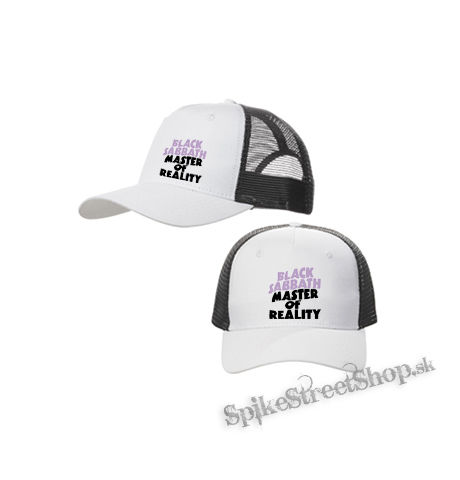 BLACK SABBATH - Master Of Reality - bieločierna sieťkovaná šiltovka model "Trucker Cap"