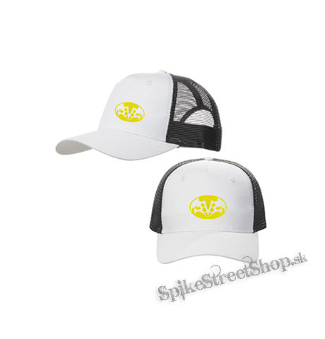BLACK VEIL BRIDES - Batman Logo - bieločierna sieťkovaná šiltovka model "Trucker Cap"