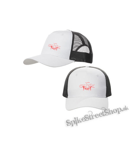 CELTIC FROST - Logo Red - bieločierna sieťkovaná šiltovka model "Trucker Cap"