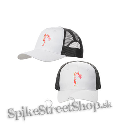DEAD KENNEDYS - Red Logo 2 - bieločierna sieťkovaná šiltovka model "Trucker Cap"