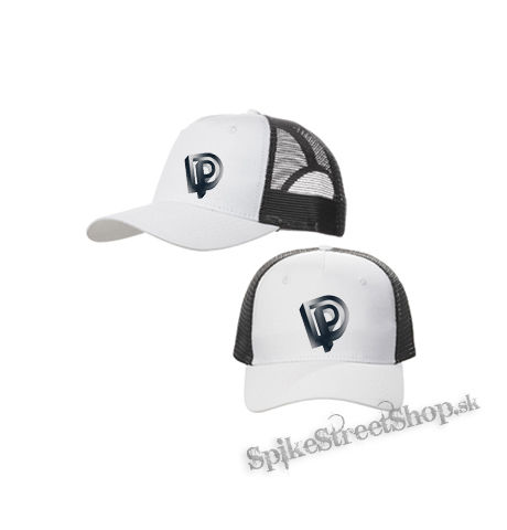DEEP PURPLE - Crest Motive 2  Motive 2 - bieločierna sieťkovaná šiltovka model "Trucker Cap"