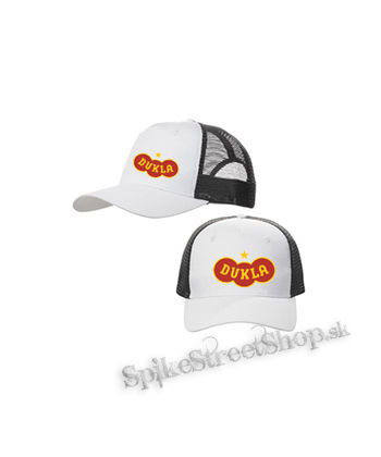 DUKLA - bieločierna sieťkovaná šiltovka model "Trucker Cap"