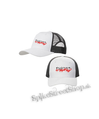 EXHUMED - Bloody Logo - bieločierna sieťkovaná šiltovka model "Trucker Cap"