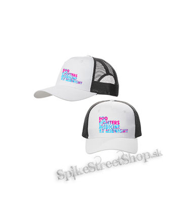 FOO FIGHTERS - Medicine At Midnight - bieločierna sieťkovaná šiltovka model "Trucker Cap"