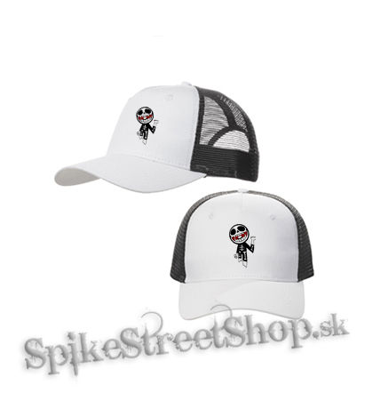 GORILLAZ - Bonesy - bieločierna sieťkovaná šiltovka model "Trucker Cap"