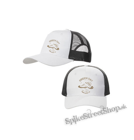 GREEN DAY - All Star Vintage - bieločierna sieťkovaná šiltovka model "Trucker Cap"