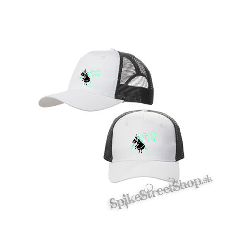 GREEN DAY - Green Father Of All Motherfuckers - bieločierna sieťkovaná šiltovka model "Trucker Cap"