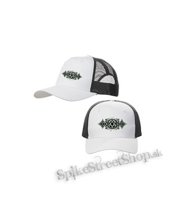 HEARTAGRAM - bieločierna sieťkovaná šiltovka model "Trucker Cap"