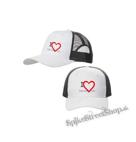 I LOVE BIG TIME RUSH - bieločierna sieťkovaná šiltovka model "Trucker Cap"