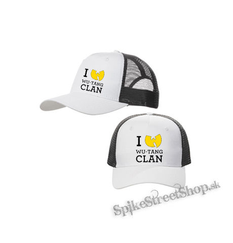 I LOVE WU TANG - bieločierna sieťkovaná šiltovka model "Trucker Cap"