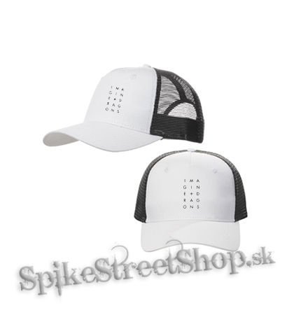IMAGINE DRAGONS - Boxes - bieločierna sieťkovaná šiltovka model "Trucker Cap"