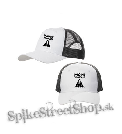 IMAGINE DRAGONS - Evolve Triangle - bieločierna sieťkovaná šiltovka model "Trucker Cap"