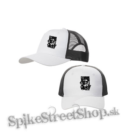IRON MAIDEN - The X Factor - bieločierna sieťkovaná šiltovka model "Trucker Cap"