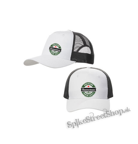 JEFF HANNEMAN - Hanneman Badge Trace - bieločierna sieťkovaná šiltovka model "Trucker Cap"