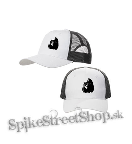 LADY GAGA - Portrait - bieločierna sieťkovaná šiltovka model "Trucker Cap"