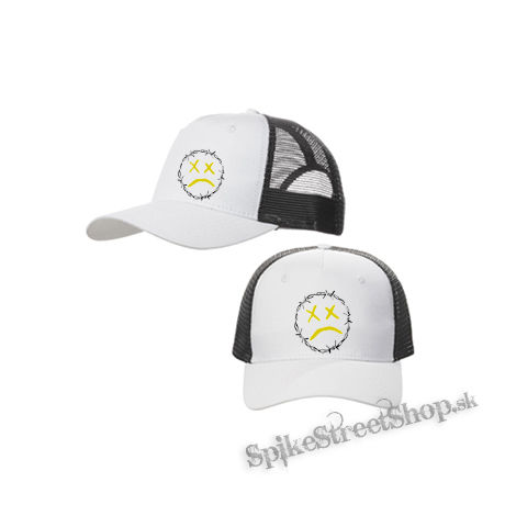 LIL PUMP - Unhappy  Motive 2 - bieločierna sieťkovaná šiltovka model "Trucker Cap"