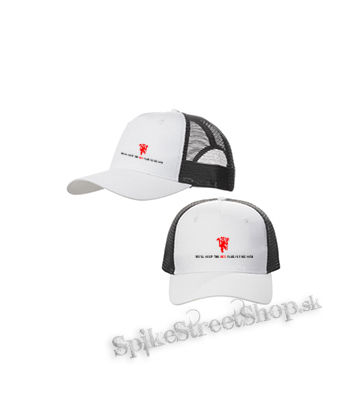 MANCHESTER UNITED - We´ll Keep The Red - bieločierna sieťkovaná šiltovka model "Trucker Cap"