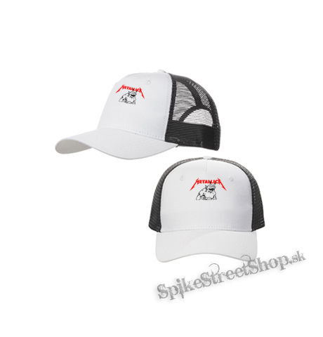 METALLICA - Monster Jump - bieločierna sieťkovaná šiltovka model "Trucker Cap"