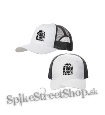PARKWAY DRIVE - Crushed - bieločierna sieťkovaná šiltovka model "Trucker Cap"