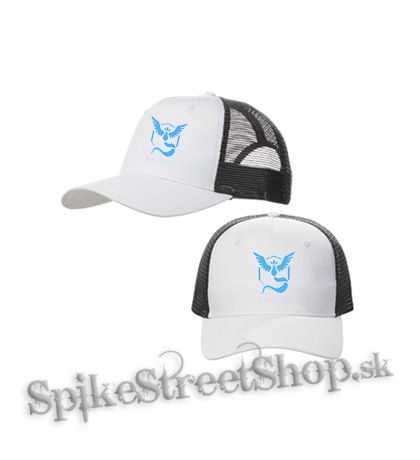 POKEMON - Mystic - bieločierna sieťkovaná šiltovka model "Trucker Cap"