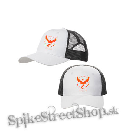 POKEMON - Valor - bieločierna sieťkovaná šiltovka model "Trucker Cap"