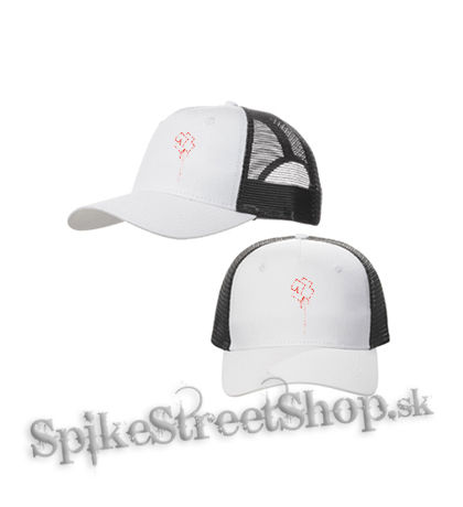 RAMMSTEIN - Liebe Ist Fur Alle Da - bieločierna sieťkovaná šiltovka model "Trucker Cap"