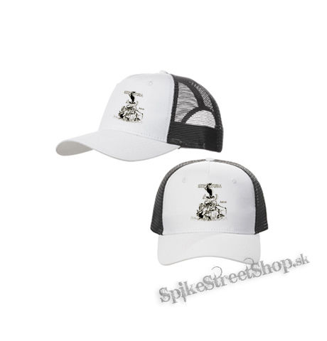SEPULTURA - Arise - bieločierna sieťkovaná šiltovka model "Trucker Cap"