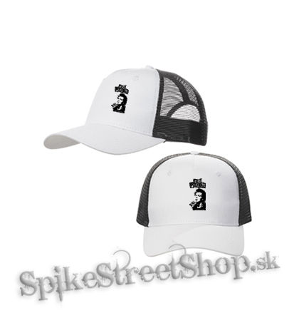 SEX PISTOLS - Sid Vicious - bieločierna sieťkovaná šiltovka model "Trucker Cap"