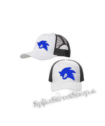 SONIC THE HEDGEHOG - Face - bieločierna sieťkovaná šiltovka model "Trucker Cap"