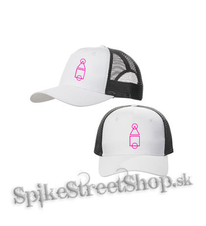 SQUID GAME - Essential - bieločierna sieťkovaná šiltovka model "Trucker Cap"
