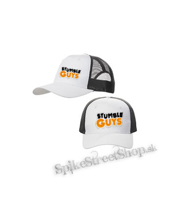 STUMBLE GUYS - Logo - bieločierna sieťkovaná šiltovka model "Trucker Cap"