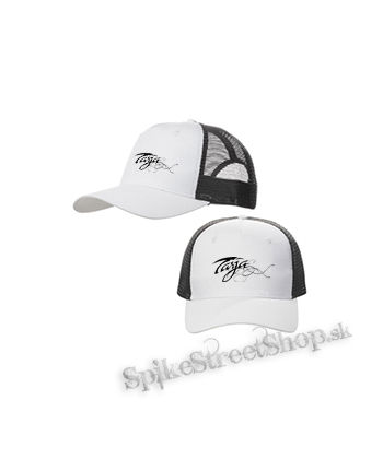 TARJA - Logo - bieločierna sieťkovaná šiltovka model "Trucker Cap"
