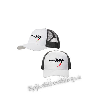 THE GREAT KAT - Logo - bieločierna sieťkovaná šiltovka model "Trucker Cap"